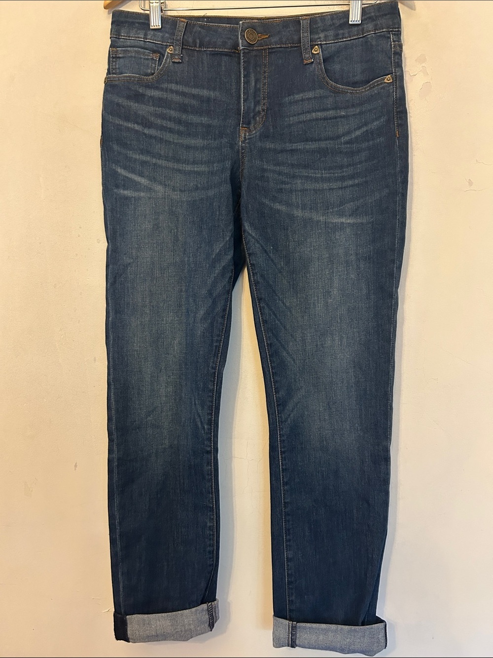 Kut from the Kloth Classic Dark Blue Women's boyfriend jeans Size 8 EUC